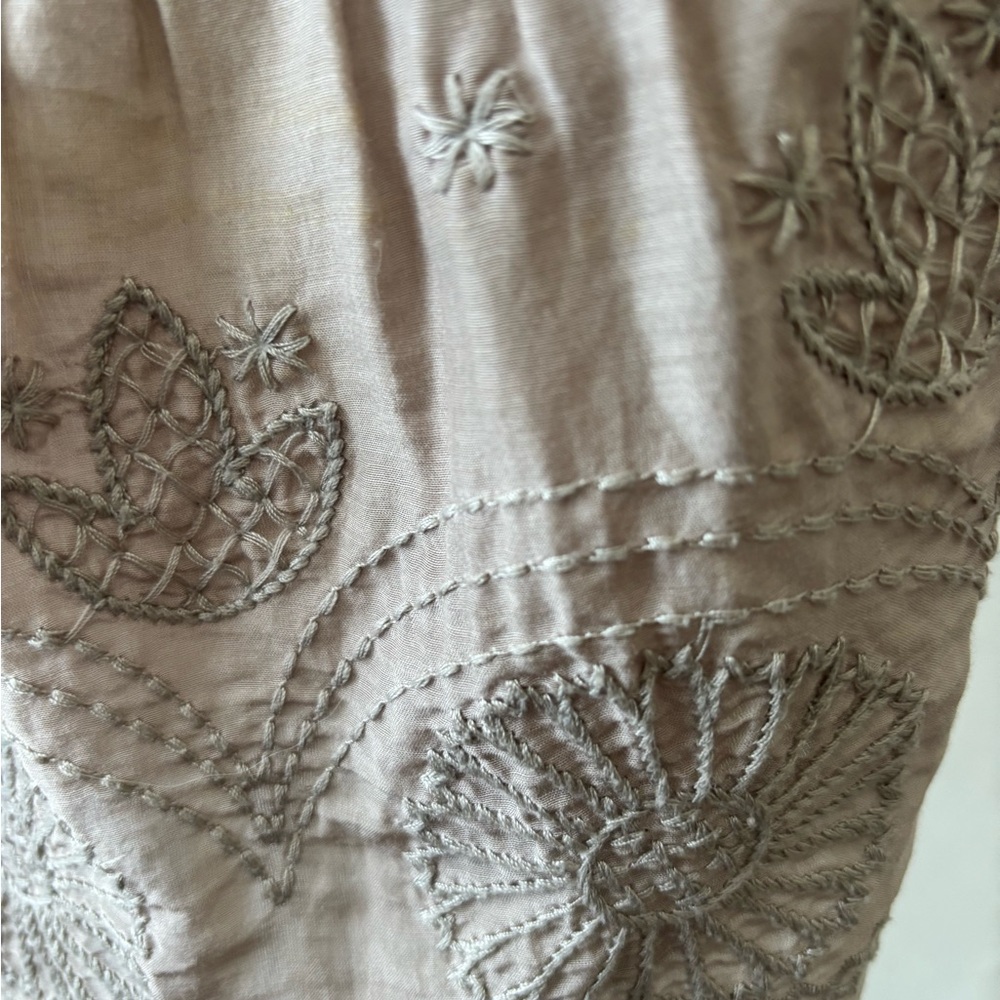 Metropark Light Beige Ruffle Top - Picture 7 of 11